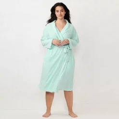 Plus Size LC Lauren Conrad Terry Wrap Robe -LC Lauren Conrad shop 4523347 Blue