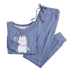 Petite LC Lauren Conrad Cozy Long Sleeve Pajama Top & Banded Bottom Pajama Pants Set 25 Petite LC Lauren Conrad Cozy Long Sleeve Pajama Top & Banded Bottom Pajama Pants Set -LC Lauren Conrad shop 5034450 ALT5