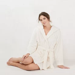 Women's LC Lauren Conrad Plush Hooded Wrap Robe 15 Women's LC Lauren Conrad Plush Hooded Wrap Robe -LC Lauren Conrad shop 5069352 ALT2