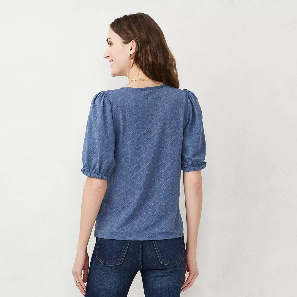 Women's LC Lauren Conrad Puff Sleeve Top 9 Women's LC Lauren Conrad Puff Sleeve Top - Image 7