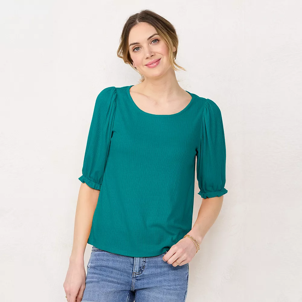 Women's LC Lauren Conrad Puff Sleeve Top 5 Women's LC Lauren Conrad Puff Sleeve Top - Image 3