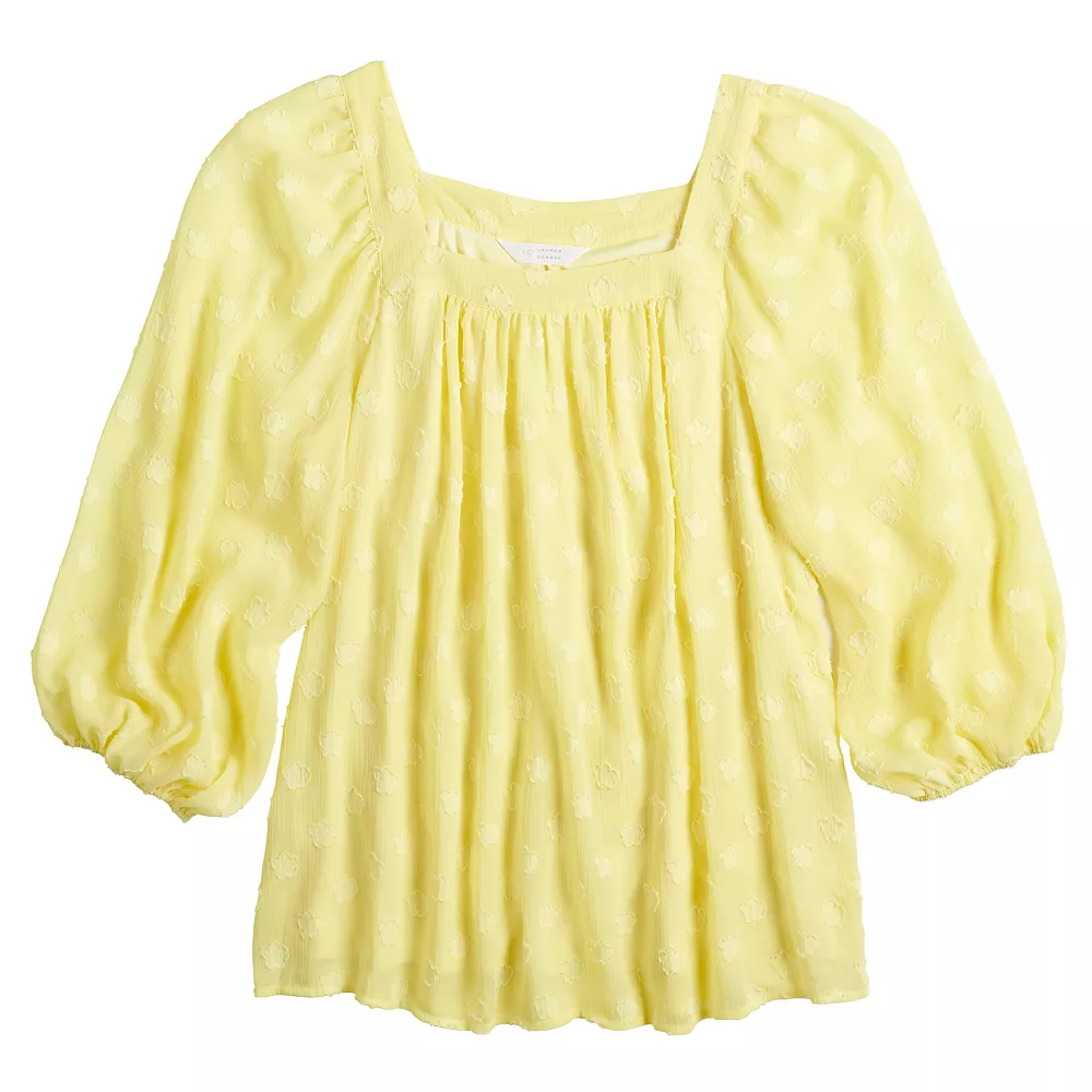 Petite LC Lauren Conrad Squareneck Peasant Top 6 Petite LC Lauren Conrad Squareneck Peasant Top - Image 4