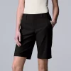 Women's Simply Vera Vera Wang City Pull-On Shorts -LC Lauren Conrad shop 5513083 Vera Black