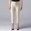Plus Size Simply Vera Vera Wang Simply Modern Flat Front Capris -LC Lauren Conrad shop 5516166 Chalk Hill