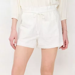 Women's LC Lauren Conrad Smocked Waist Pull-On Shortie Shorts