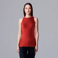 Simply Vera Vera Wang Essential Tank -LC Lauren Conrad shop 5518644 Red Kiss
