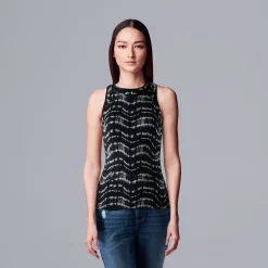 Simply Vera Vera Wang Essential Tank -LC Lauren Conrad shop 5518644 Wavy Dye Stripe