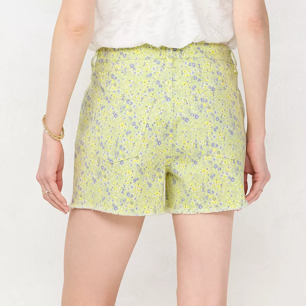Women's LC Lauren Conrad High Rise Cut-Off Shorts 6 Women's LC Lauren Conrad High Rise Cut-Off Shorts - Image 4