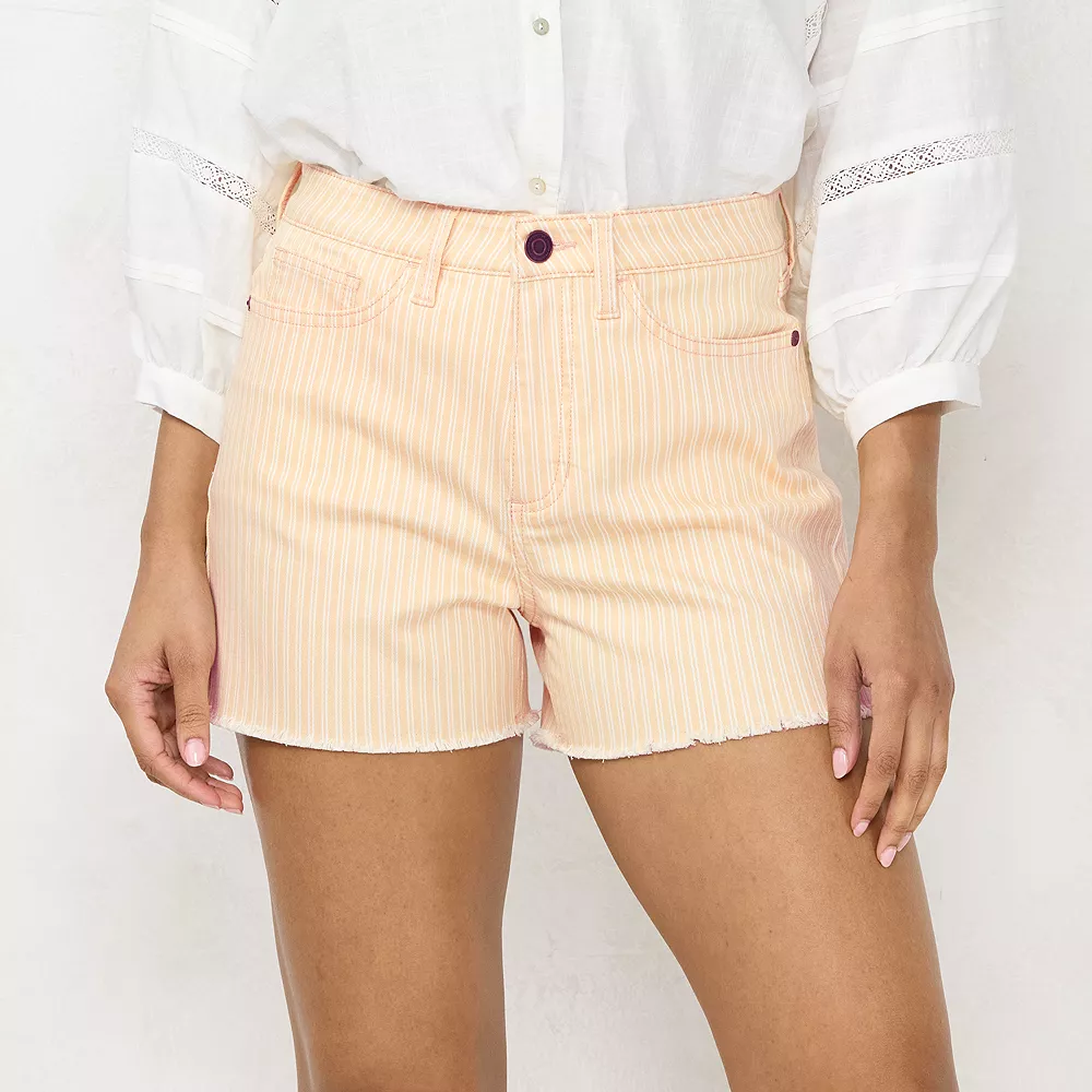 Women's LC Lauren Conrad High Rise Cut-Off Shorts 3 Women's LC Lauren Conrad High Rise Cut-Off Shorts