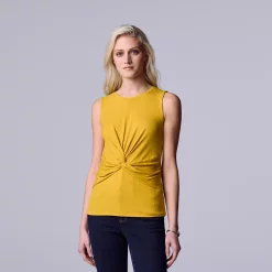 Women's Simply Vera Vera Wang Twist-Front Tank -LC Lauren Conrad shop 5561348 Golden Ticket