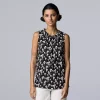 Women's Simply Vera Vera Wang Shirred Tank -LC Lauren Conrad shop 5561492 Mini Shadow Stems