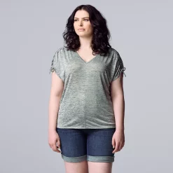 Women's Simply Vera Vera Wang Ruched-Shoulder Dolman Tee 14 Women's Simply Vera Vera Wang Ruched-Shoulder Dolman Tee -LC Lauren Conrad shop 5561866 Chalk Hill