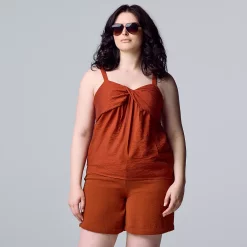 Women's Simply Vera Vera Wang High-Rise Paperbag Waist Shorts -LC Lauren Conrad shop 5568343 ALT2