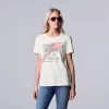 Women's Simply Vera Vera Wang David Bowie Graphic Tee -LC Lauren Conrad shop 5570691
