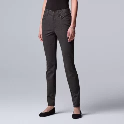 Women's Simply Vera Vera Wang High-Rise Ponte Skinny Pants