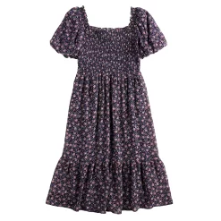 Women's LC Lauren Conrad Puff-Sleeve Smocked Midi Dress -LC Lauren Conrad shop 5577677 ALT5