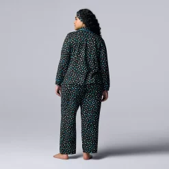 Plus Size Simply Vera Vera Wang Cozy 3-pc. Long Sleeve Pajama Shirt, Pajama Pants & Matching Headband Sleep Set 14 Plus Size Simply Vera Vera Wang Cozy 3-pc. Long Sleeve Pajama Shirt, Pajama Pants & Matching Headband Sleep Set -LC Lauren Conrad shop 5582802 ALT