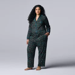 Plus Size Simply Vera Vera Wang Cozy 3-pc. Long Sleeve Pajama Shirt, Pajama Pants & Matching Headband Sleep Set 15 Plus Size Simply Vera Vera Wang Cozy 3-pc. Long Sleeve Pajama Shirt, Pajama Pants & Matching Headband Sleep Set -LC Lauren Conrad shop 5582802 ALT2