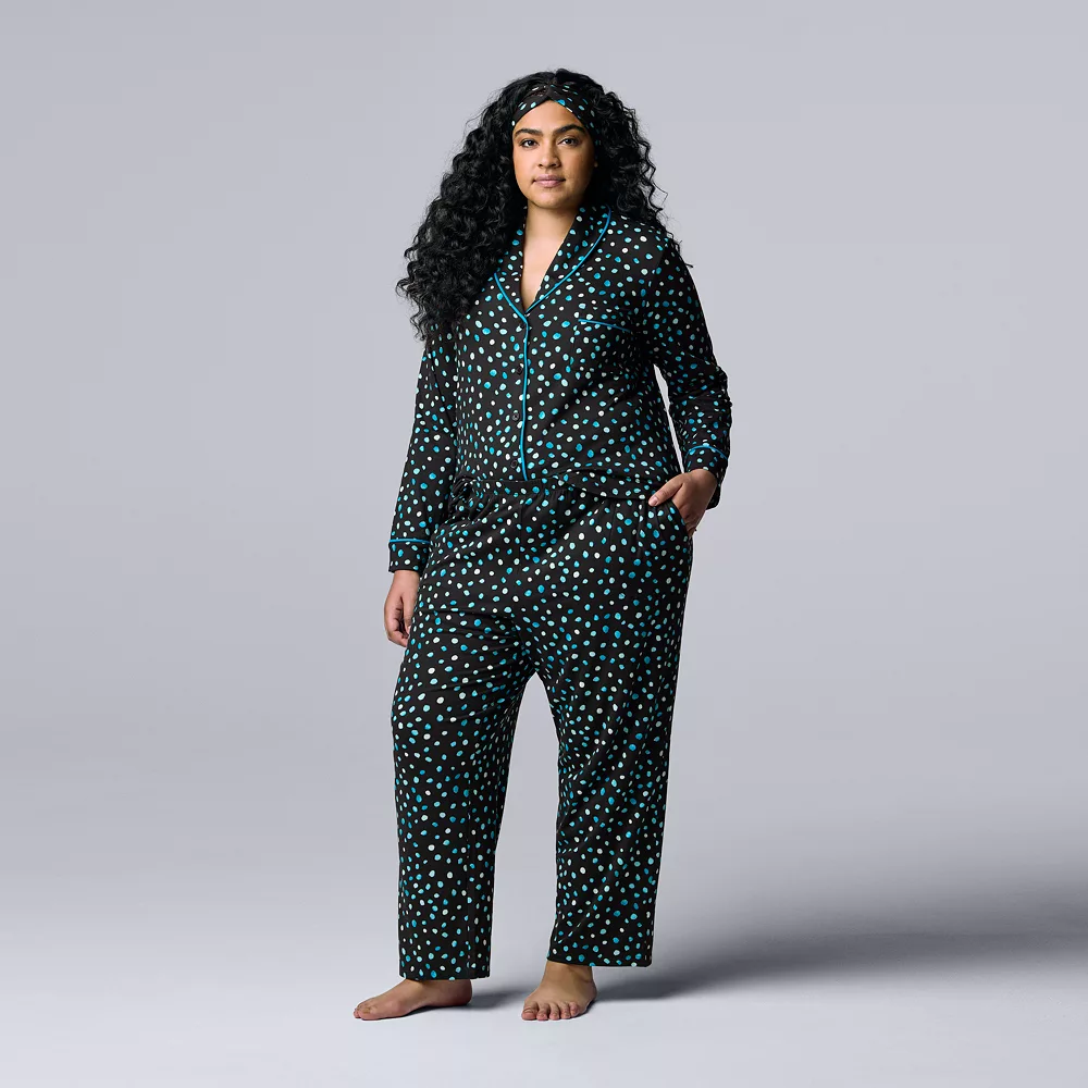 Plus Size Simply Vera Vera Wang Cozy 3-pc. Long Sleeve Pajama Shirt, Pajama Pants & Matching Headband Sleep Set 9 Plus Size Simply Vera Vera Wang Cozy 3-pc. Long Sleeve Pajama Shirt, Pajama Pants & Matching Headband Sleep Set - Image 7