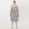 Plus Size LC Lauren Conrad Surplice Faux-Wrap Dress -LC Lauren Conrad shop 5584050 Monet Florals