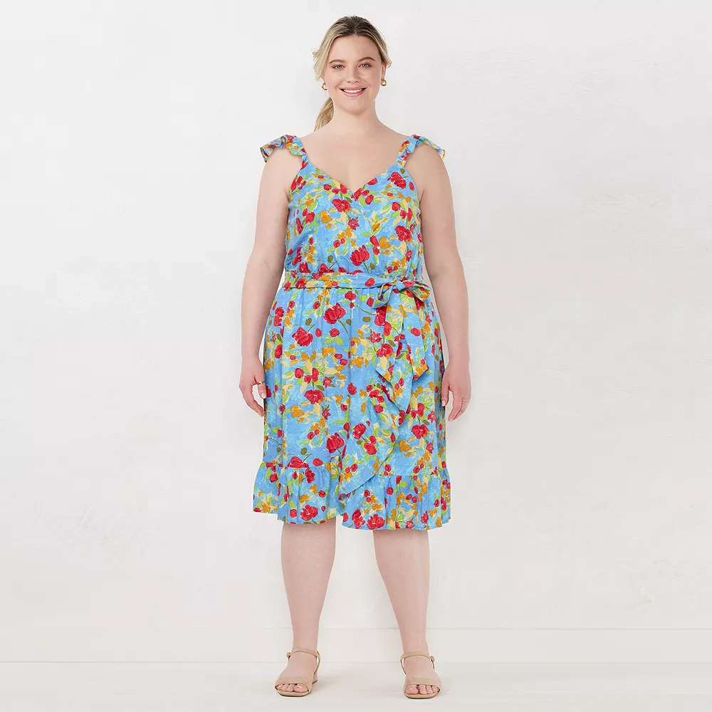 Plus Size LC Lauren Conrad Surplice Faux-Wrap Dress 3 Plus Size LC Lauren Conrad Surplice Faux-Wrap Dress