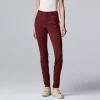 Petite Simply Vera Vera Wang High-Waisted Seamed Ponte Skinny Pants 1 Petite Simply Vera Vera Wang High-Waisted Seamed Ponte Skinny Pants -LC Lauren Conrad shop 5586452 Maroon Heart
