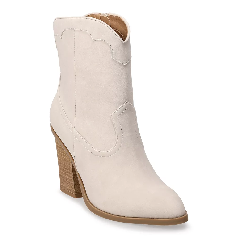 LC Lauren Conrad Women's Curve Top Western Boots 3 LC Lauren Conrad Women's Curve Top Western Boots