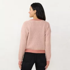 Women's LC Lauren Conrad Metallic Cardigan Sweater -LC Lauren Conrad shop 5657992 ALT