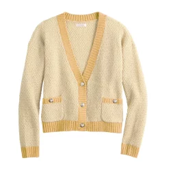 Women's LC Lauren Conrad Metallic Cardigan Sweater -LC Lauren Conrad shop 5657992 ALT5