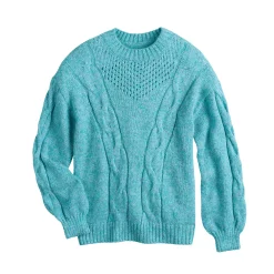 Women's LC Lauren Conrad Cable-Knit Texture Sweater -LC Lauren Conrad shop 5666813 ALT5