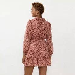 Women's LC Lauren Conrad Ruffle Shirt Dress 16 Women's LC Lauren Conrad Ruffle Shirt Dress -LC Lauren Conrad shop 5667384 ALT