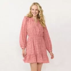 Women's LC Lauren Conrad Ruffle Shirt Dress 14 Women's LC Lauren Conrad Ruffle Shirt Dress -LC Lauren Conrad shop 5667384 Pink Sheraton