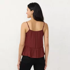 Women's LC Lauren Conrad Flowy Peplum Tank 14 Women's LC Lauren Conrad Flowy Peplum Tank -LC Lauren Conrad shop 5679311 ALT