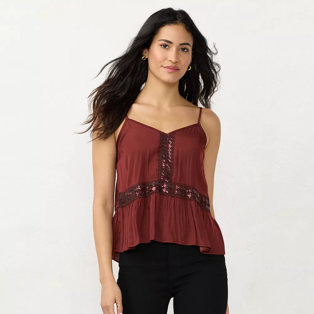 Women's LC Lauren Conrad Flowy Peplum Tank 4 Women's LC Lauren Conrad Flowy Peplum Tank - Image 2