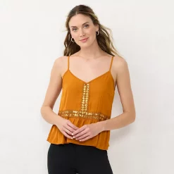 Women's LC Lauren Conrad Flowy Peplum Tank 11 Women's LC Lauren Conrad Flowy Peplum Tank -LC Lauren Conrad shop 5679311 Copper Falls