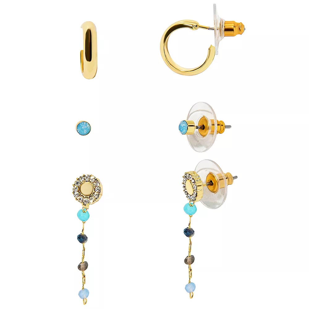 LC Lauren Conrad 3 Pack Earring Set 3 LC Lauren Conrad 3 Pack Earring Set