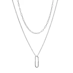LC Lauren Conrad Two Row Nickel Free Pendant