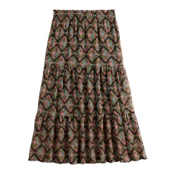 Women's LC Lauren Conrad Smocked Waist Tiered Midi Skirt -LC Lauren Conrad shop 5689490 ALT5