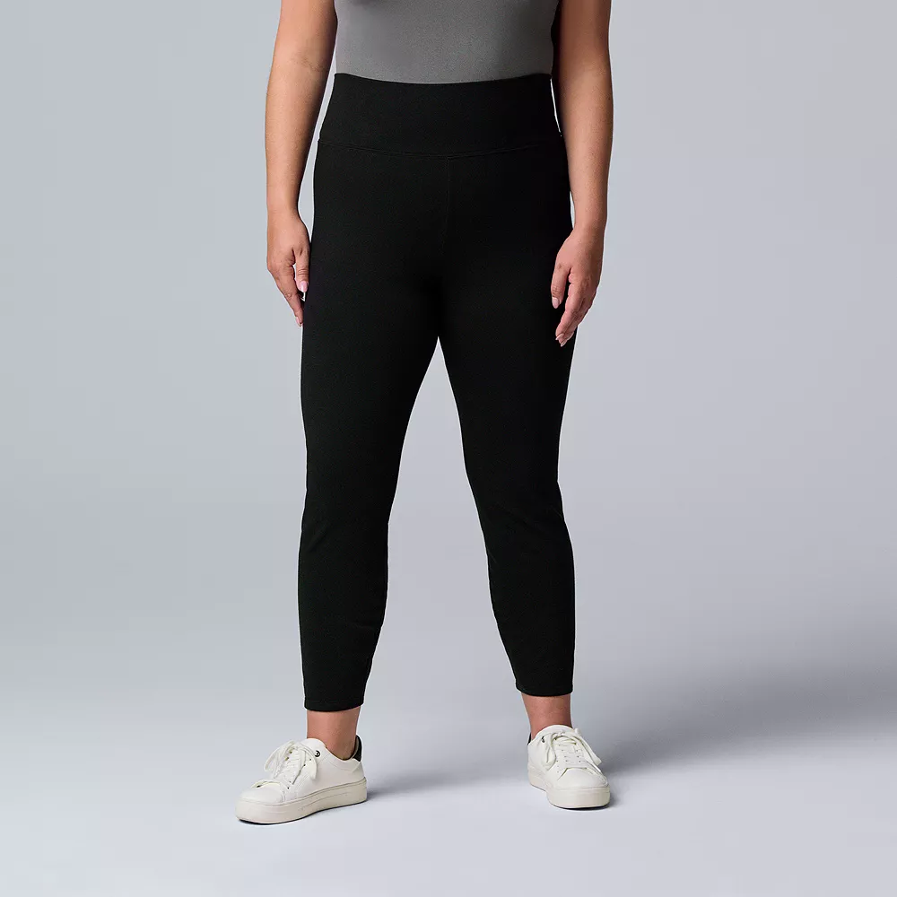 Simply Vera Vera Wang Women's High Rise Leggings 3 Simply Vera Vera Wang Women's High Rise Leggings