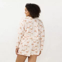 Plus Size LC Lauren Conrad Long Sleeve Henley Pajama Top & Pajama Shorts Sleep Set 7 Plus Size LC Lauren Conrad Long Sleeve Henley Pajama Top & Pajama Shorts Sleep Set -LC Lauren Conrad shop 5725519 ALT