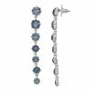 Simply Vera Vera Wang Silver Tone Simulated Blue Crystal Linear Drop Earrings -LC Lauren Conrad shop 5895470