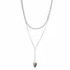 Simply Vera Vera Wang Silver Tone Heart Y Necklace -LC Lauren Conrad shop 5896163