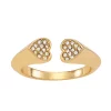 Simply Vera Vera Wang Gold-Tone Heart Ring -LC Lauren Conrad shop 5896192