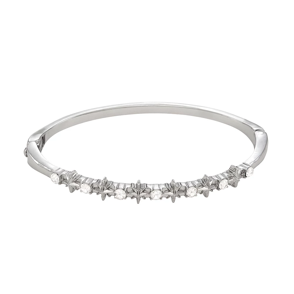 Simply Vera Vera Wang Silver Tone Hinge Bangle Bracelet 3 Simply Vera Vera Wang Silver Tone Hinge Bangle Bracelet