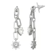 Simply Vera Vera Wang Silver Tone Linear Starburst Earrings -LC Lauren Conrad shop 5896346