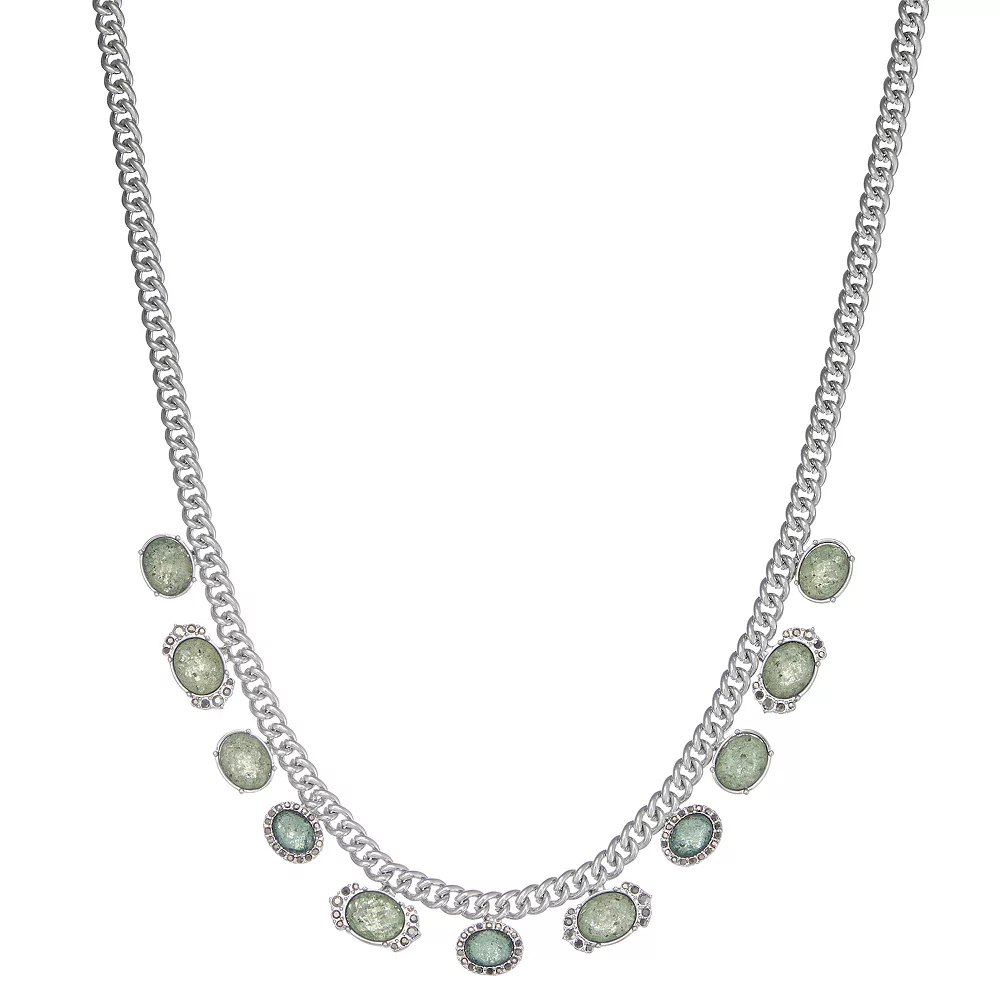 Simply Vera Vera Wang Green Stone 17-in. Necklace 3 Simply Vera Vera Wang Green Stone 17-in. Necklace