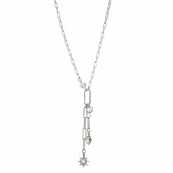 Simply Vera Vera Wang Silver Tone Starburst Pendant Necklace