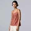 Women's Simply Vera Vera Wang Twist-Front Tank -LC Lauren Conrad shop 6120509 Spot Abstract D