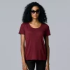 Women's Simply Vera Vera Wang Relaxed Fit Textured Tee -LC Lauren Conrad shop 6171579 Aged Wine