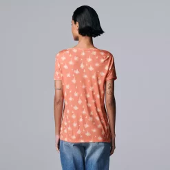 Women's Simply Vera Vera Wang Print Relaxed Fit Tee -LC Lauren Conrad shop 6171592 ALT